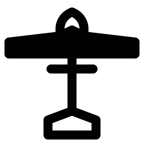 Wasserflugzeug Oder Wasserflugzeug Für Den Luftkampf — Stockvektor