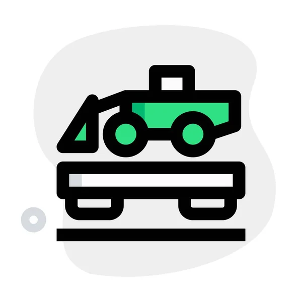Залізничний Кран Обробки Вантажів — стоковий вектор