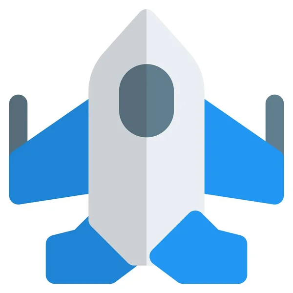 Samolot Myśliwski Stożkowymi Skrzydłami — Wektor stockowy