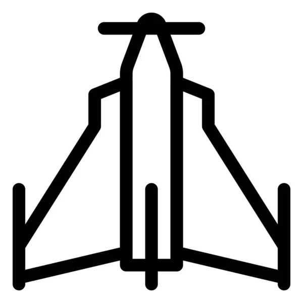 Delta Tragflächen Mit Überschallflugzeugen Ausgestattet — Stockvektor