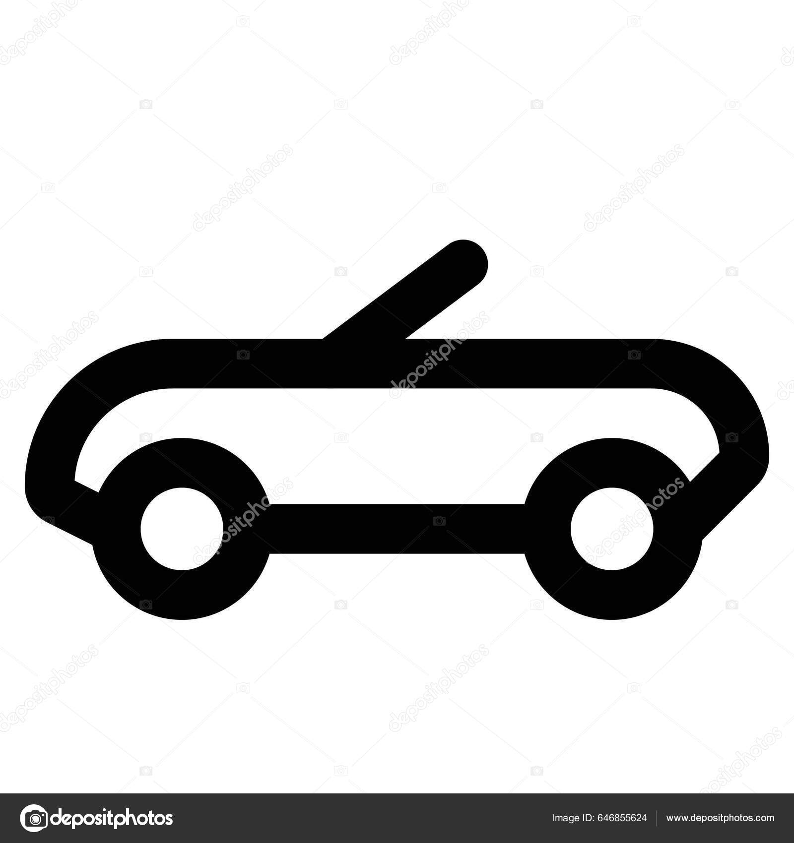 Convertible Car Passenger Vehicle Roof Stock Vector by ©get4net 646855624