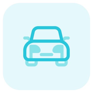 Moda farlı arabanın ön manzarası.