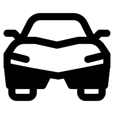 Yarış için yüksek performanslı spor araba.