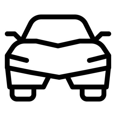 Yarış için yüksek performanslı spor araba.