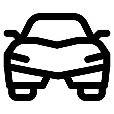 Yarış için yüksek performanslı spor araba.