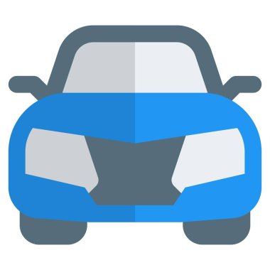 Modern ikonik araba manzarasını kapat.