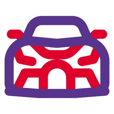 Çekici performansı olan orta-motorlu spor araba..