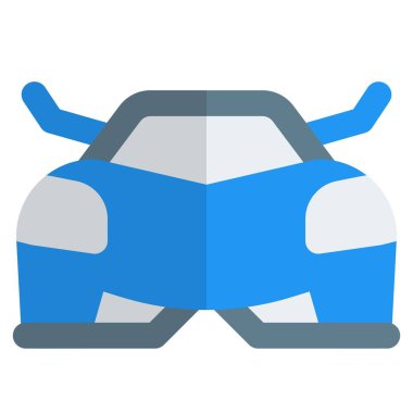 Dikey olarak açılan kapıları olan otomatik iletim aracı.