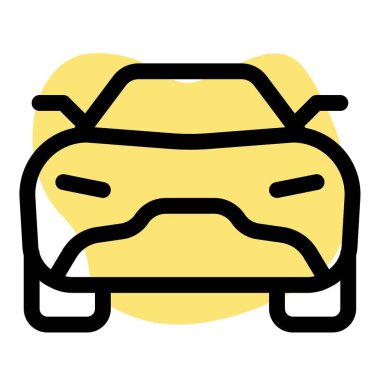 Hızlandırılmış üstü açık yarış arabası..