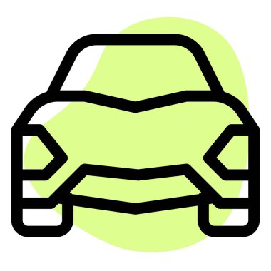 Dönüş için kişisel üstü açık araba.