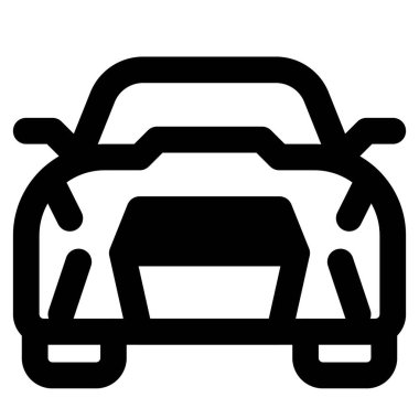 Şık radyatör ızgaralı modern bir araba..