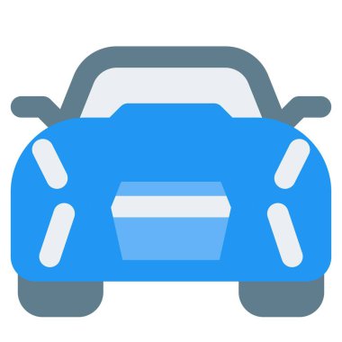 Şık radyatör ızgaralı modern bir araba..