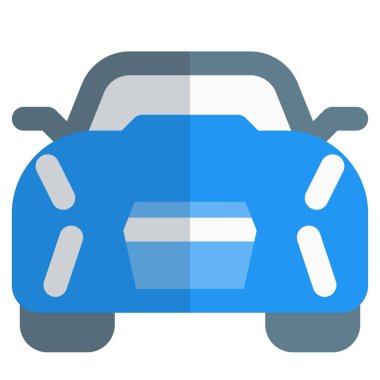 Şık radyatör ızgaralı modern bir araba..