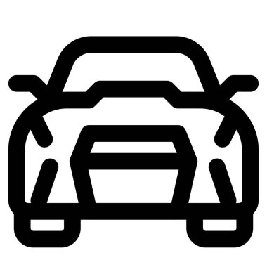 Şık radyatör ızgaralı modern bir araba..