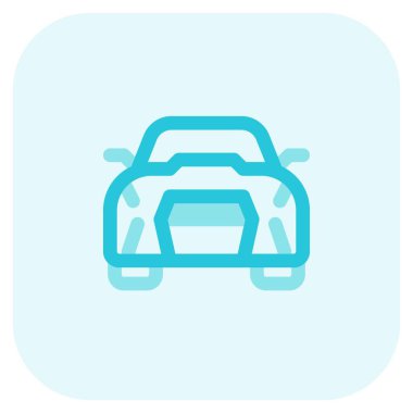 Şık radyatör ızgaralı modern bir araba..