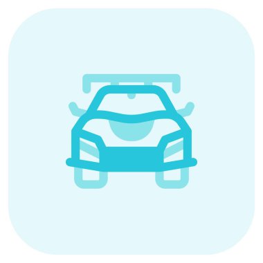 Çatısı olan güzel bir araba..