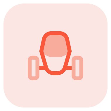 Farklı görünümlü ünlü bir yarış arabası..