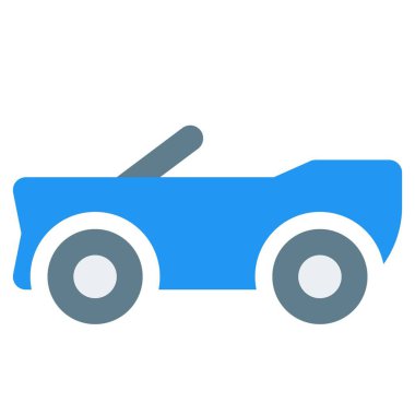 Çıkarılabilir çatısı ve üstü açılabilir arabası olan bir araç..