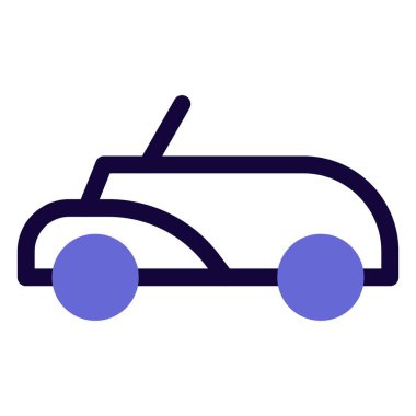 Çıkarılabilir ya da katlanabilir çatısı olan üstü açık bir araba..