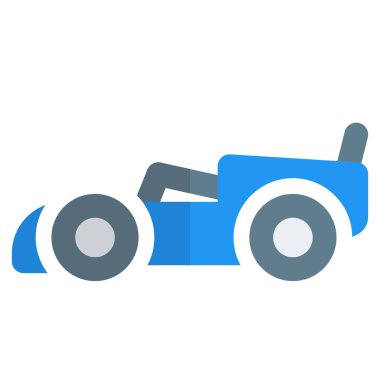 Tek kişilik, açık teker formülü yarış arabası..