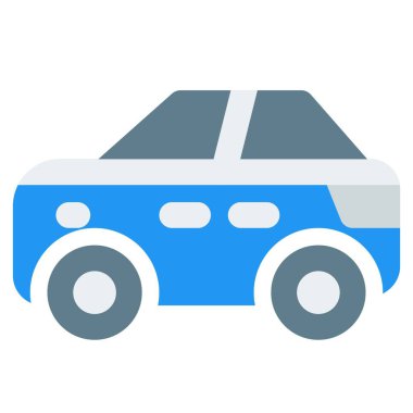 Ön motorlu, küçük, lüks bir araba.