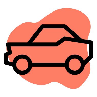 Hafif, iki kapılı vücut kaslı araba.