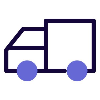 Nakliye kamyonu yüklendi.