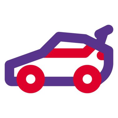 Genişletilmiş arka çatılı spor aracı.