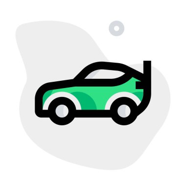 Yüksek hızlı yarış için tasarlanmış spor araba.