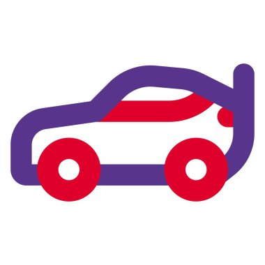 Yüksek hızlı yarış için tasarlanmış spor araba.