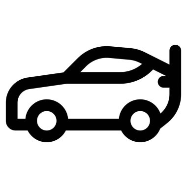 Yüksek hızlı yarış için tasarlanmış spor araba.