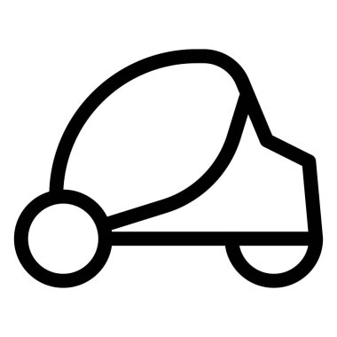 Eşsiz tasarlanmış klasik elektrikli otomobil.