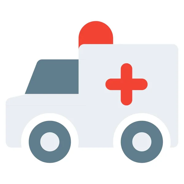 救急医療機器を搭載した救急車 — ストックベクタ