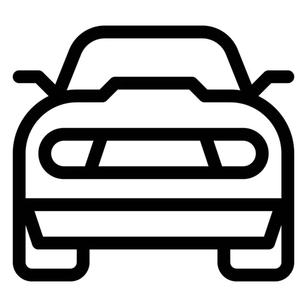 Κομψό Αυτοκίνητο Τροχοφόρο Όχημα — Διανυσματικό Αρχείο