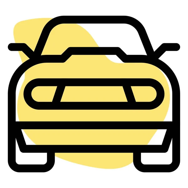 Snygg Bil Ett Hjulförsett Fordon — Stock vektor