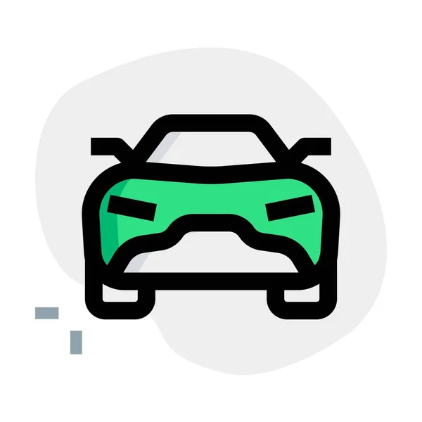 Cabrio Rennwagen Mit Schneller Beschleunigung — Stockvektor