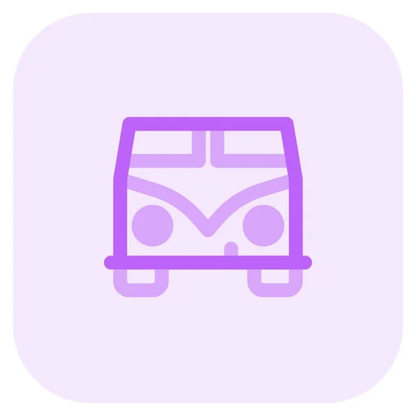 Microbus Véhicule Utilitaire Léger Contrôle — Image vectorielle