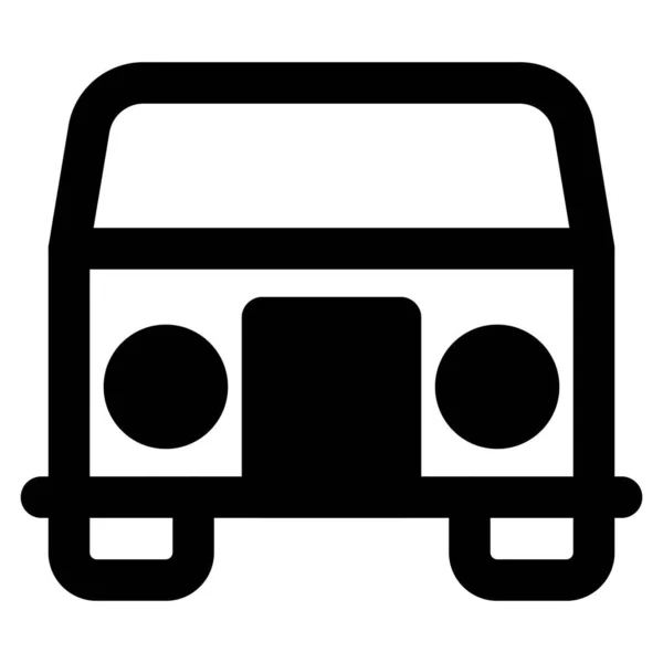 Wykorzystanie Minibusa Jako Transportera — Wektor stockowy