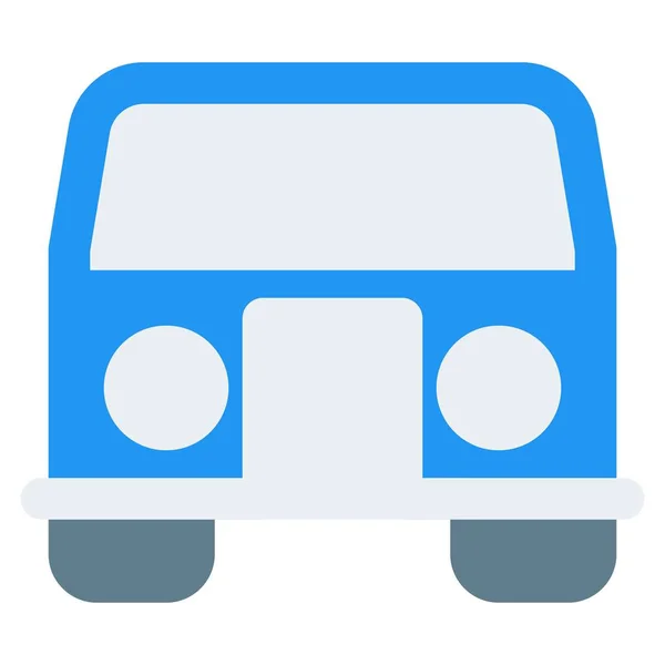 Uso Minibús Como Transportador — Vector de stock