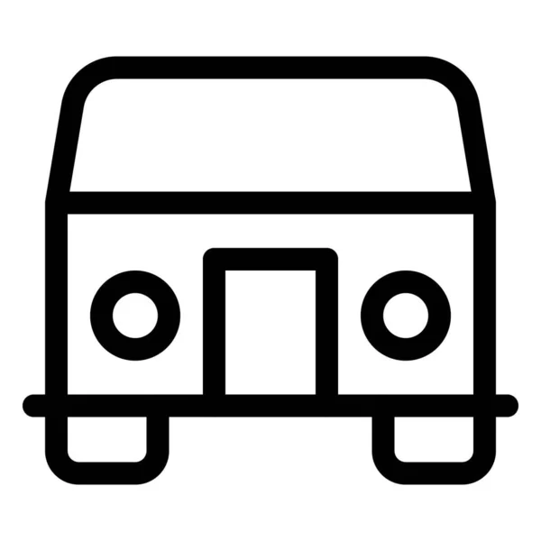 使用小型巴士作为运输机 — 图库矢量图片