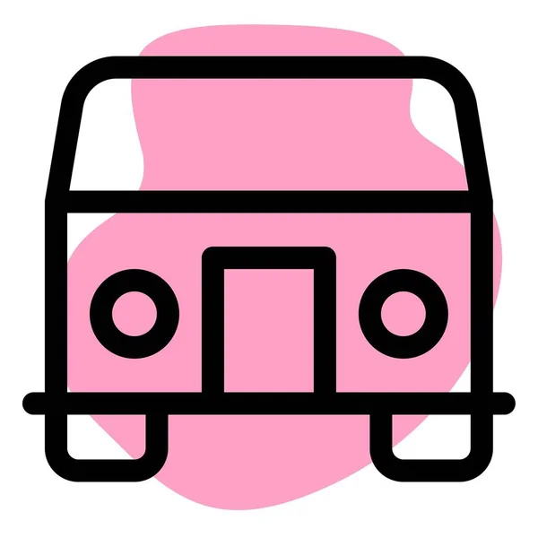 Use Minibus Transporter — Stock Vector