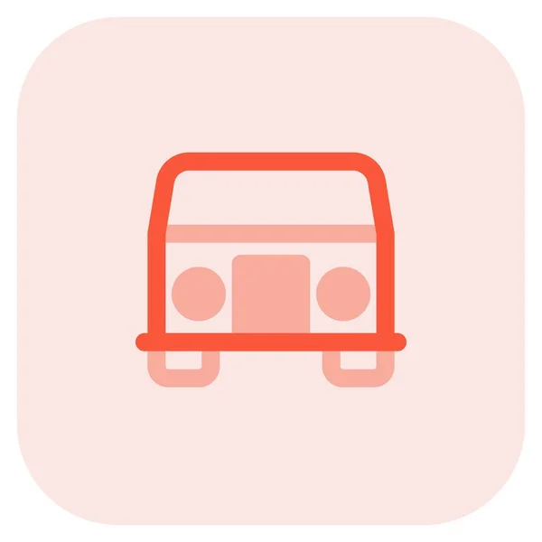 Uso Minibús Como Transportador — Archivo Imágenes Vectoriales