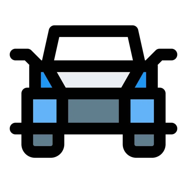 Elegante Jeep Estilo Suv Elegante Vehículo — Vector de stock