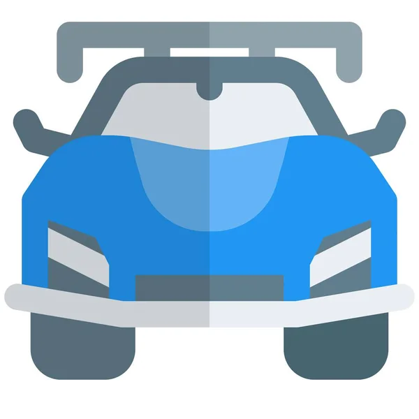 Heftiges Auto Mit Dachträger — Stockvektor