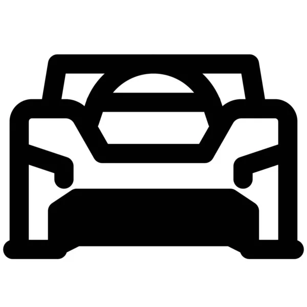 Μετατρέψιμο Αυτοκίνητο Ένα Όχημα Ανοιχτή Οροφή — Διανυσματικό Αρχείο