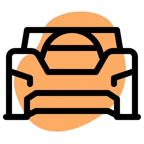Cabrio Ein Fahrzeug Mit Offenem Dach — Stockvektor