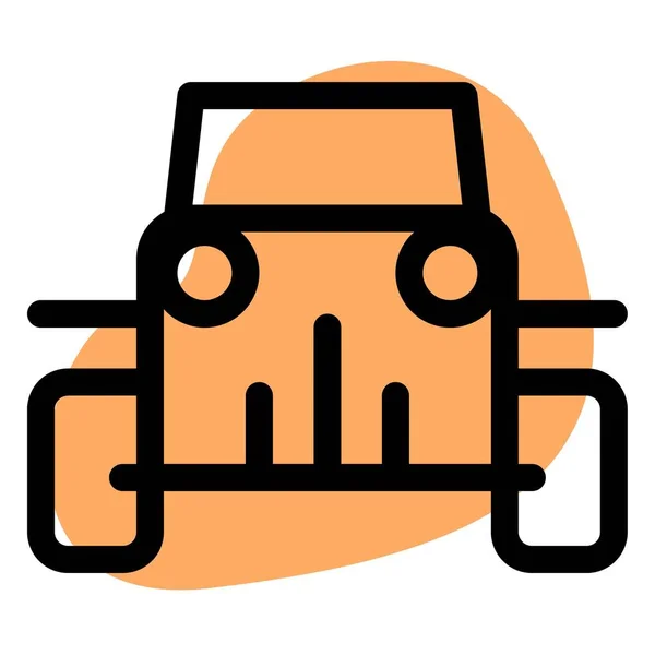 Jeep Ένα Αμερικανικό Εμπορικό Σήμα Αυτοκινήτου — Διανυσματικό Αρχείο
