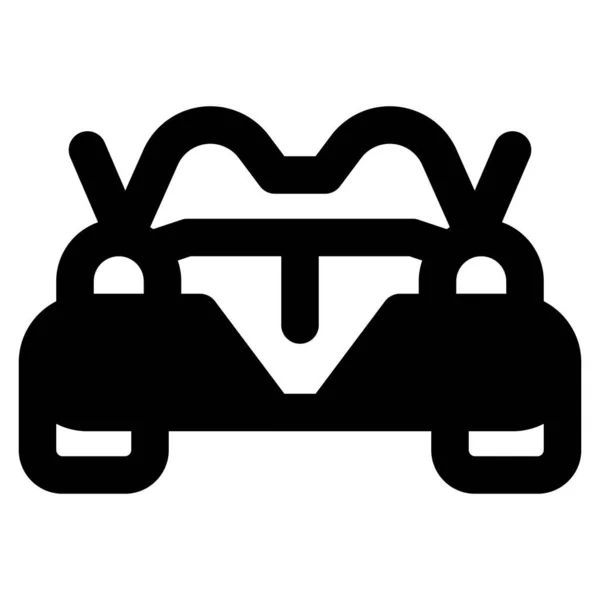 Coche Roadster Dos Plazas Con Aspecto Diferente — Archivo Imágenes Vectoriales