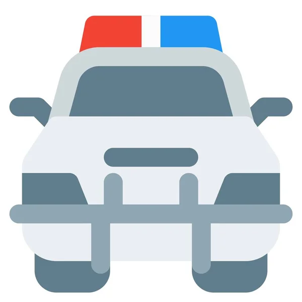パトロール中の輸送のための警察車両 — ストックベクタ