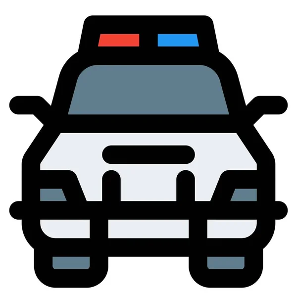 Pojazd Policyjny Transportu Podczas Patroli — Wektor stockowy